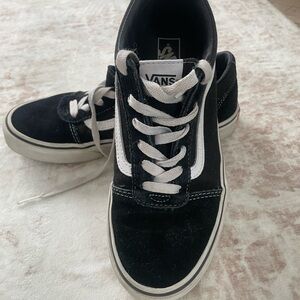 Vans Youth Black and White Shoes